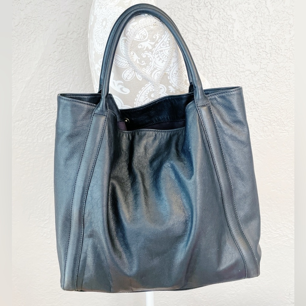 See by Chloe Harriet Gorgeous Black Soft Leather Large Tote Shoulder Bag EUC! - Picture 7 of 12